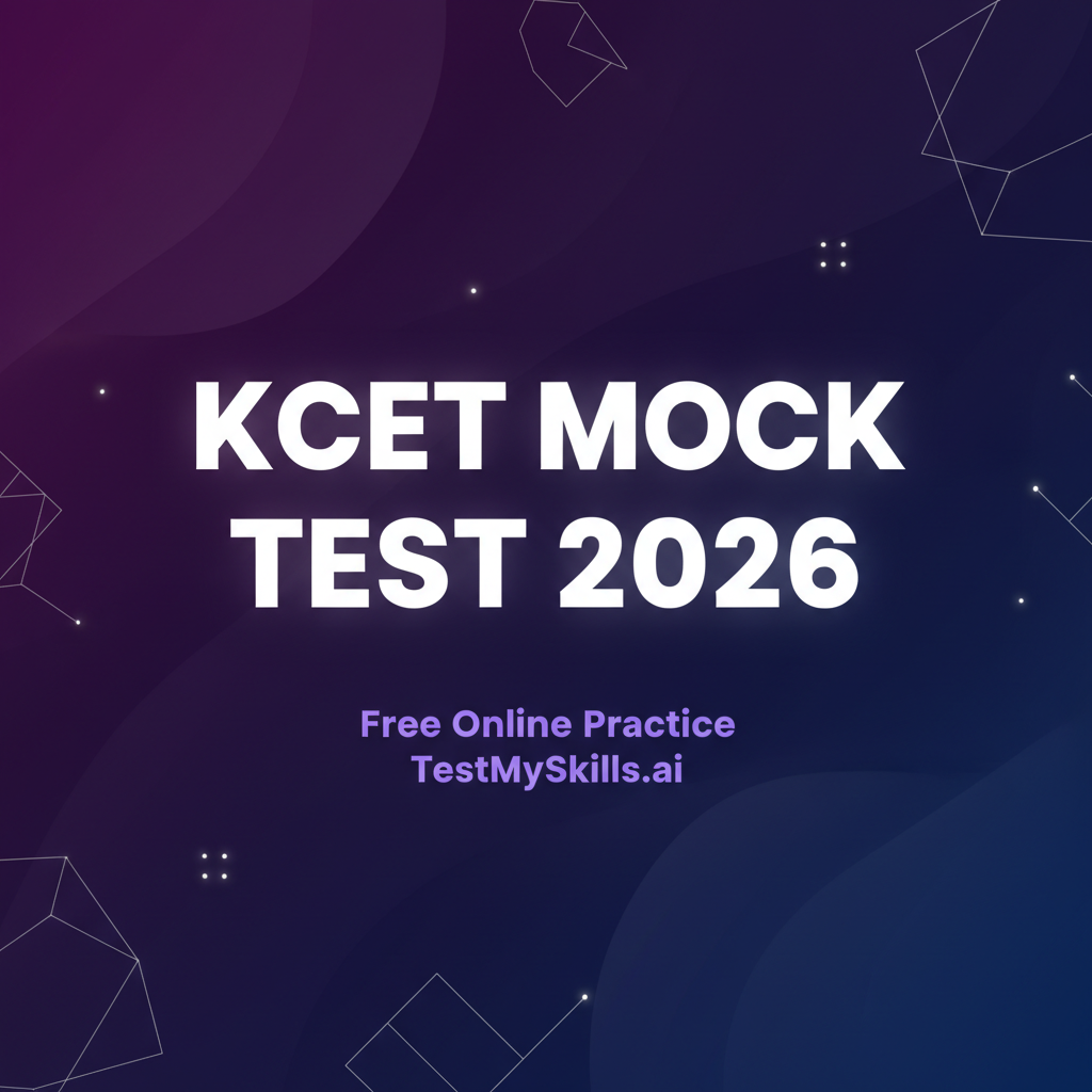 KCET mock test 2026 free online on TestMySkills.ai